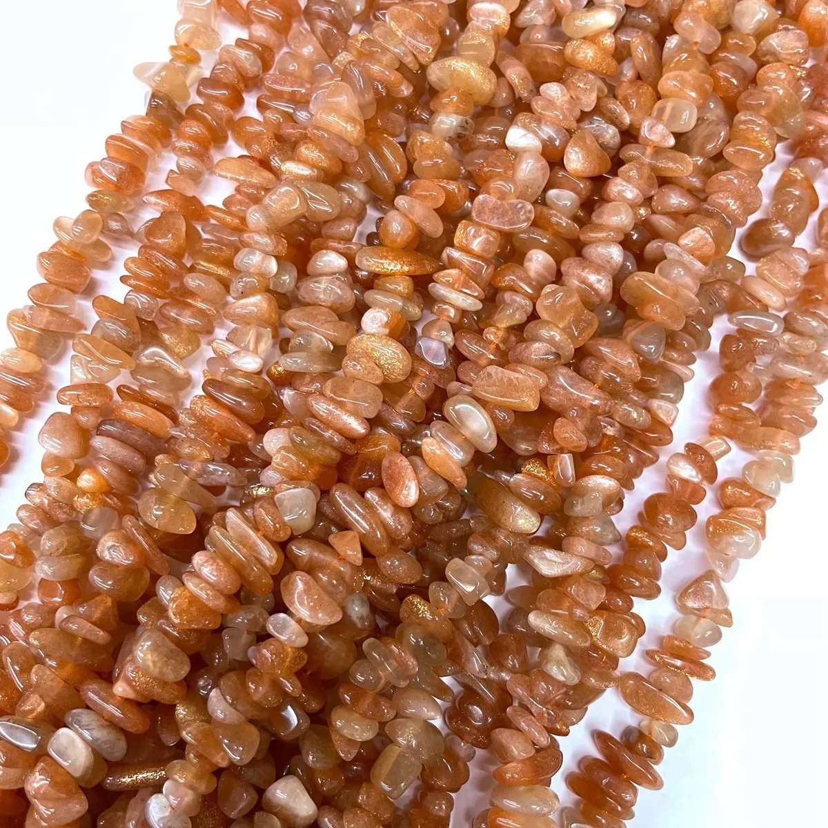 Sunstone, 16'' Chips, Approx 5-8mm