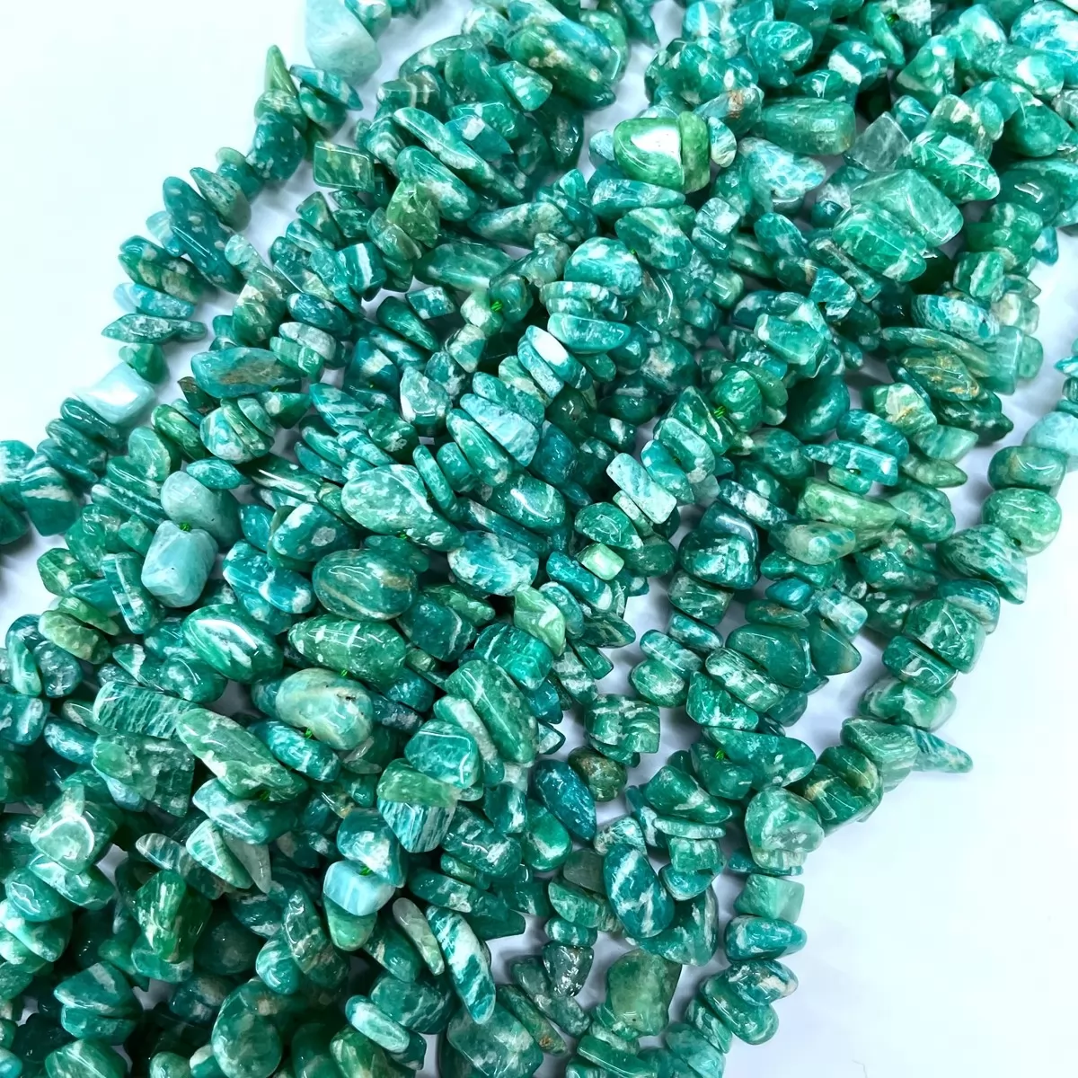 Amazonite, 16'' Chips, Approx 5-8mm