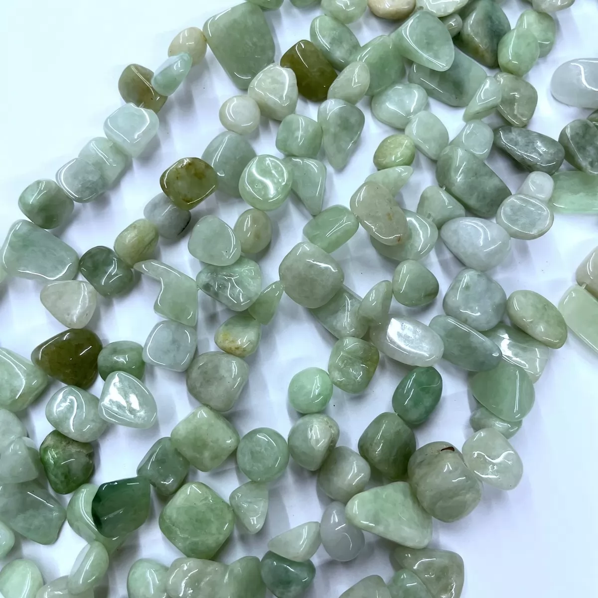 Jadeite, Top Drilled Drop Style Chips, Approx 8-10mm x 12-14mm Approx 380mm