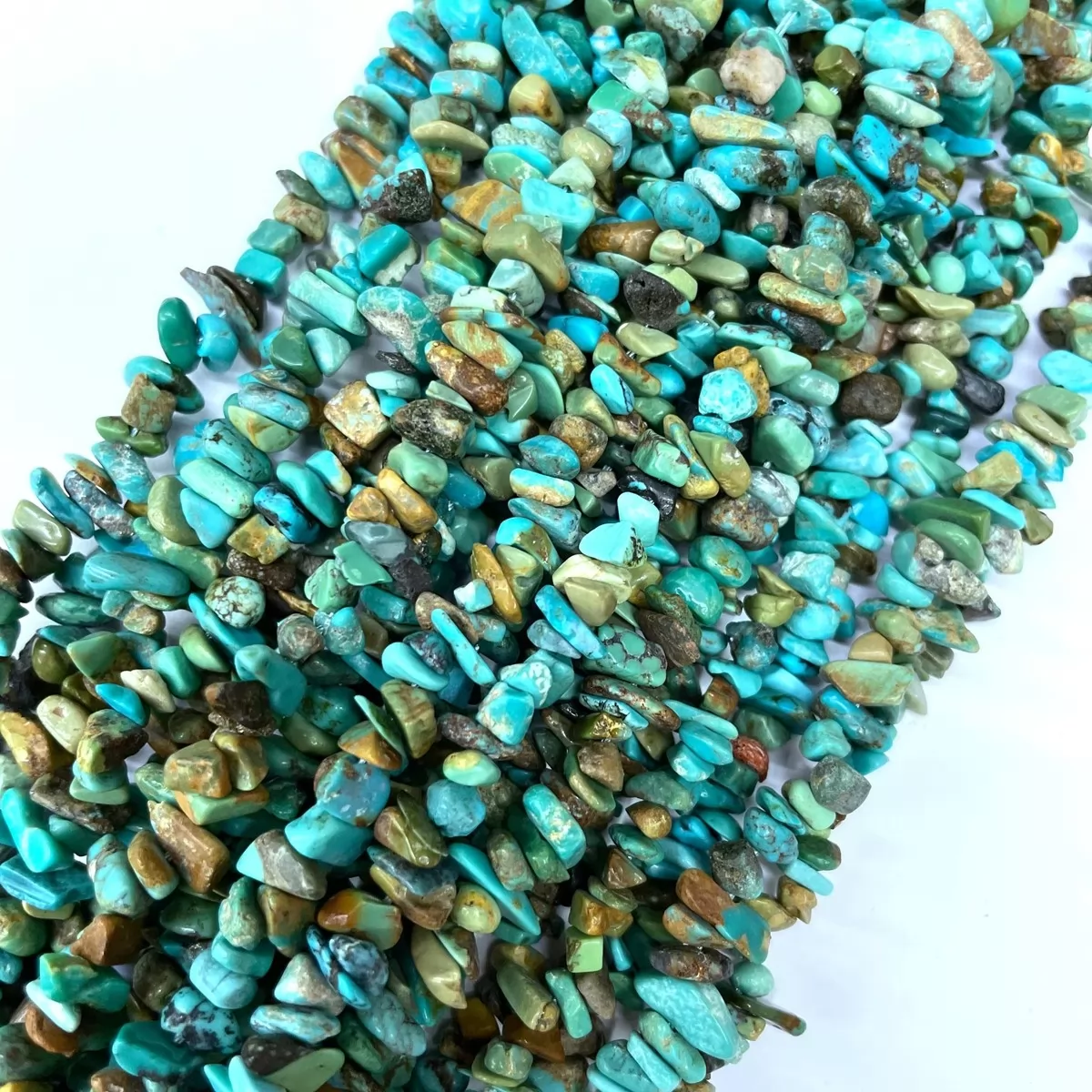 Chrysocolla, 16'' Chips, Approx 5-8mm
