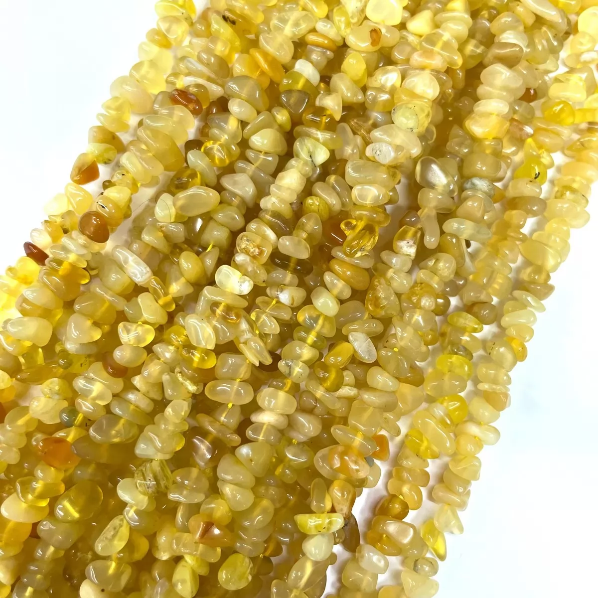 Yellow Opal, 16'' Chips, Approx 5-8mm
