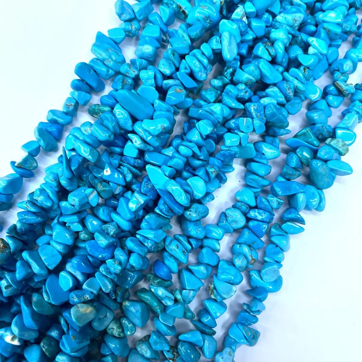 Synthetic Blue Turquoise #1, 32'' Chips, Approx 5-8mm