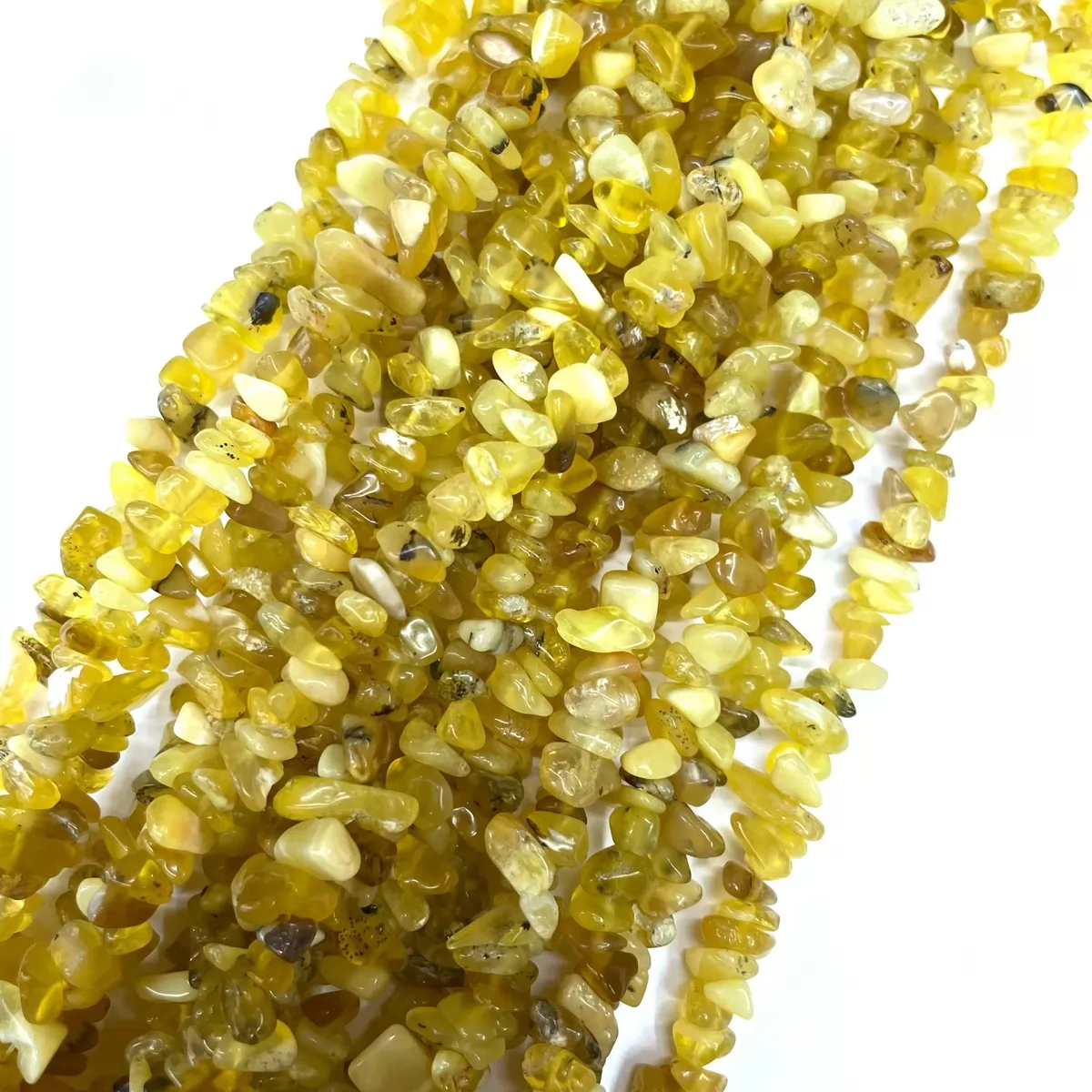 Yellow Opal, 32'' Chips, Approx 5-8mm