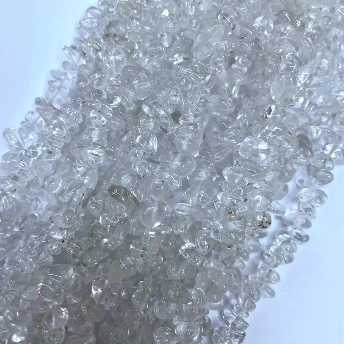 Crystal Quartz, 32'' Chips, Approx 5-8mm