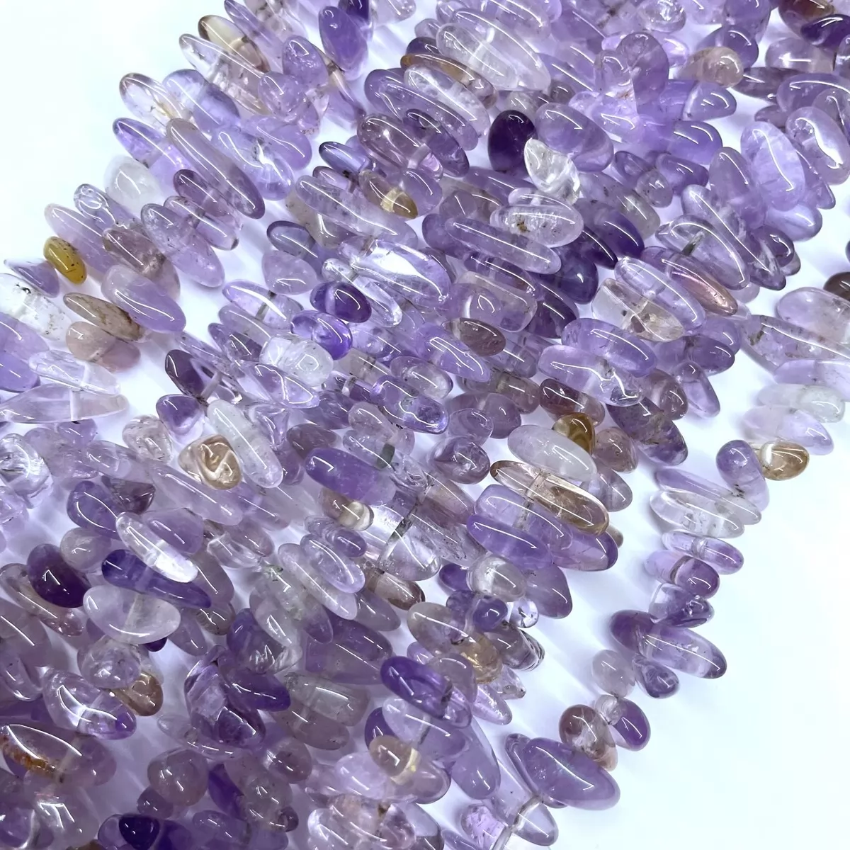 Amethyst, Long Chips, Approx 6x18mm, Approx 380mm