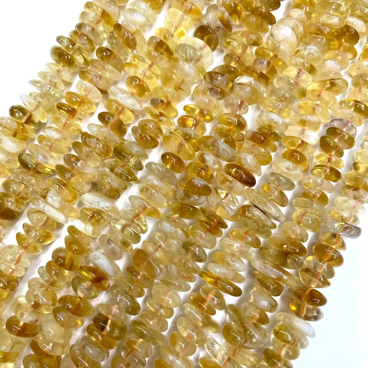 Citrine,  Chunky Chips, Approx 8-15mm Approx 380mm