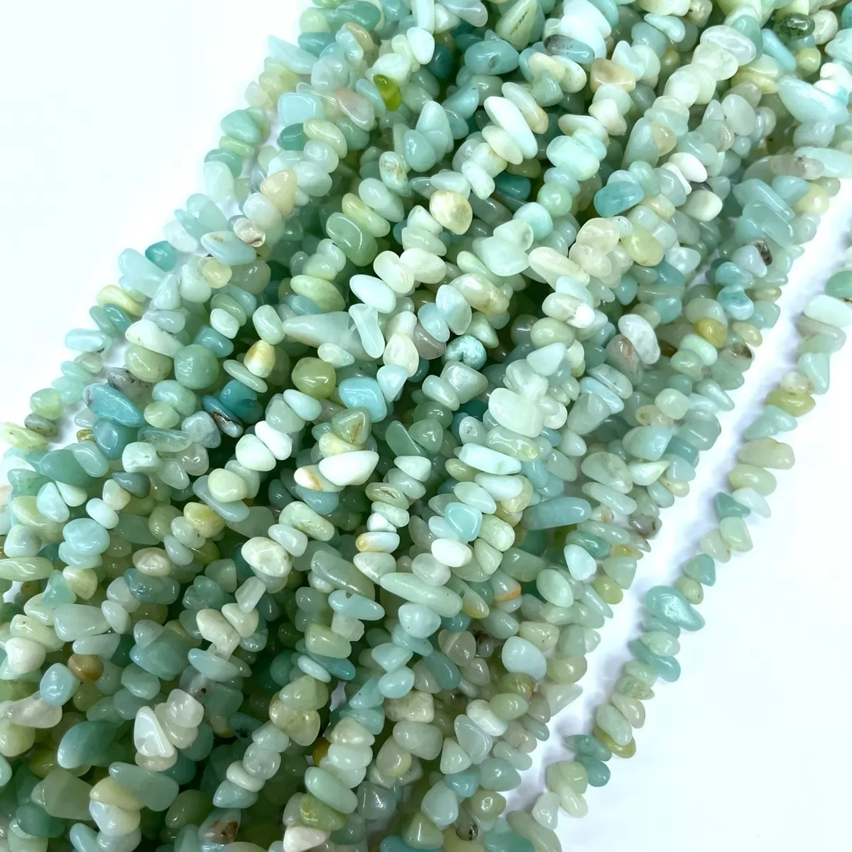 Amazonite, 32'' Chips, Approx 3-5mm