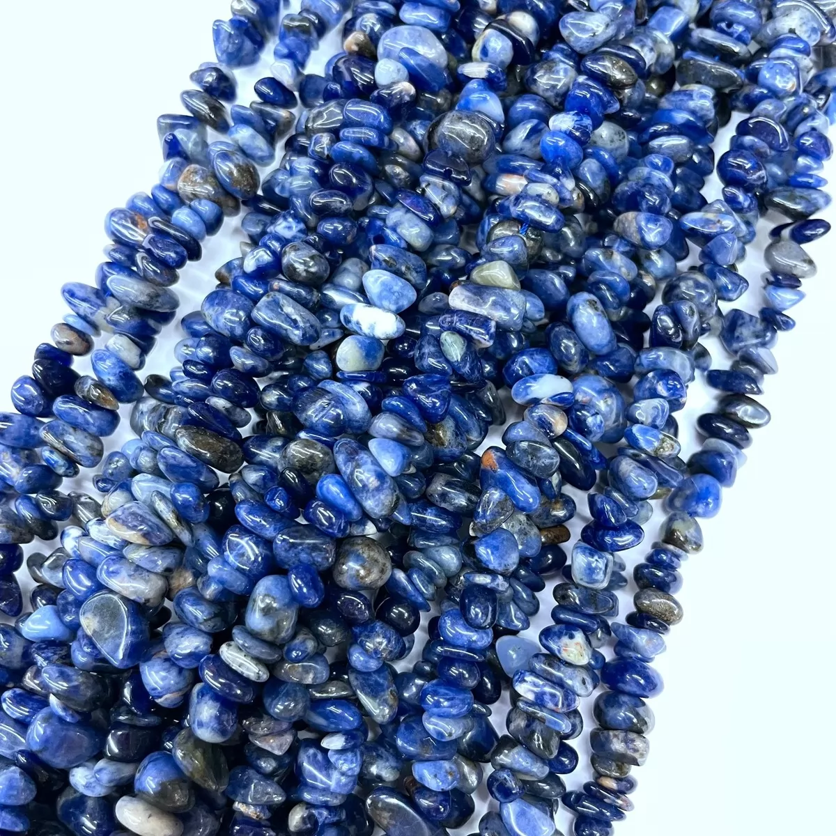 Sodalite, 16'' Chips, Approx 5-8mm