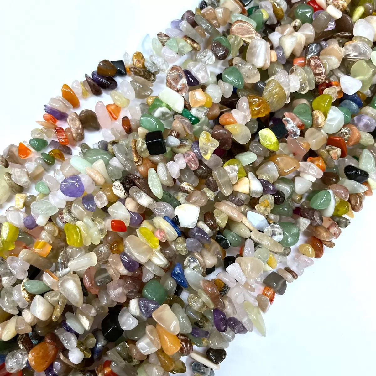 Mixed Beads, 32'' Chips, Approx 5-8mm