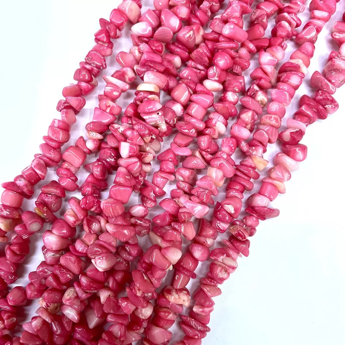 Pink Coral, 32'' Chips, Approx 5-8mm
