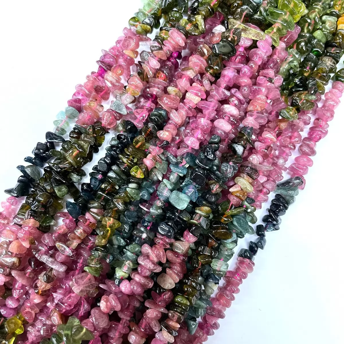 Multicolor Tourmaline, 16'' Chips, Approx 5-8mm
