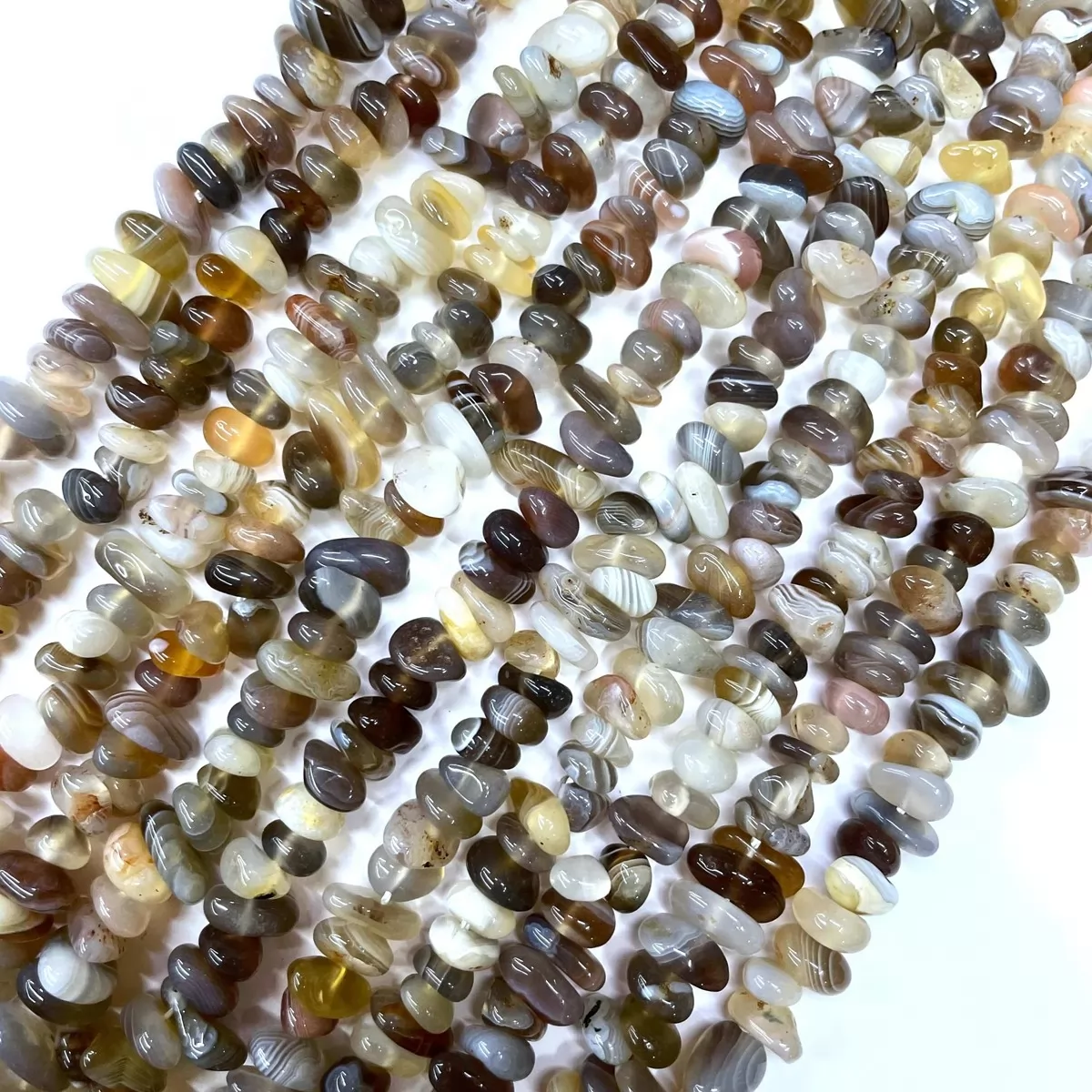 Botswana Agate, 16'' Chips, Approx 5-8mm