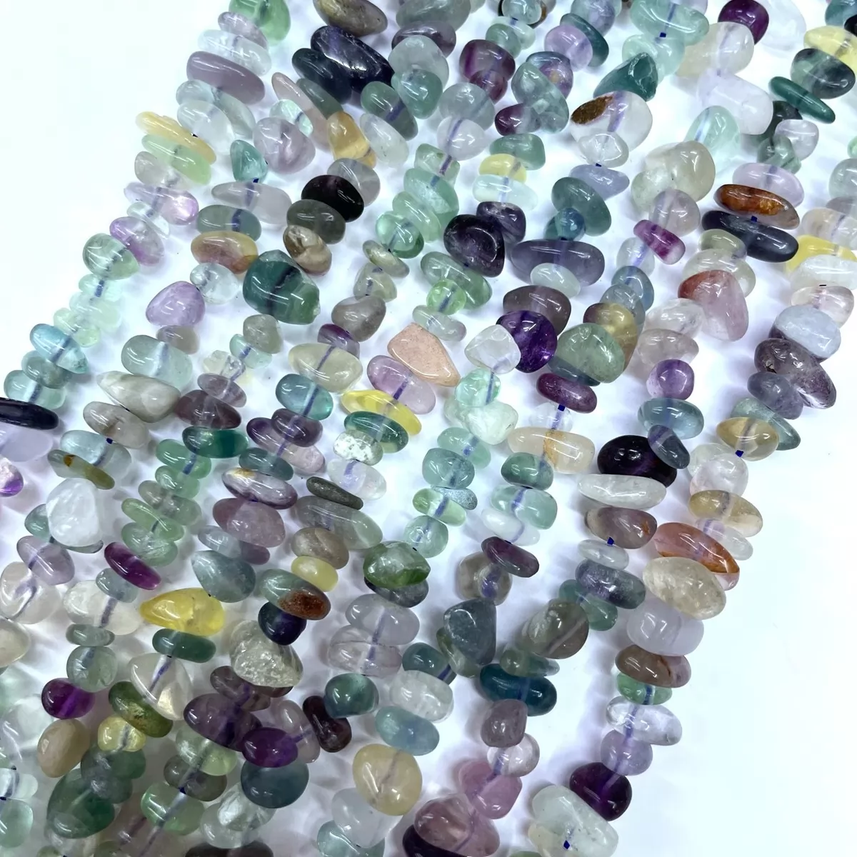 Fluorite, 16'' Chips, Approx 5-8mm