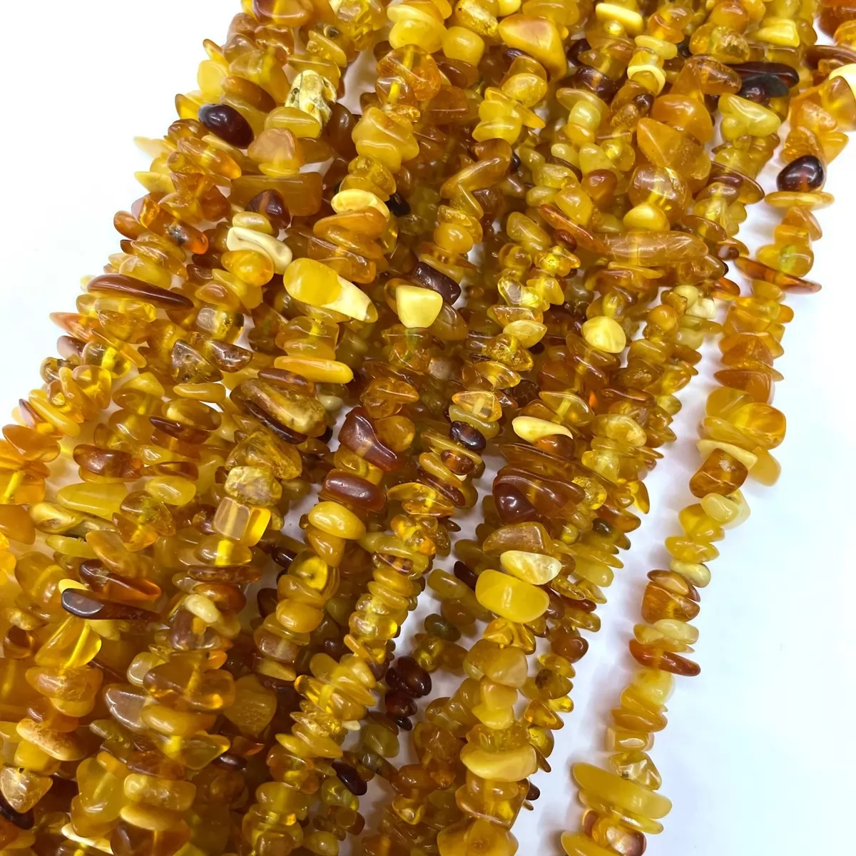 Amber, 16'' Chips, Approx 5-8mm
