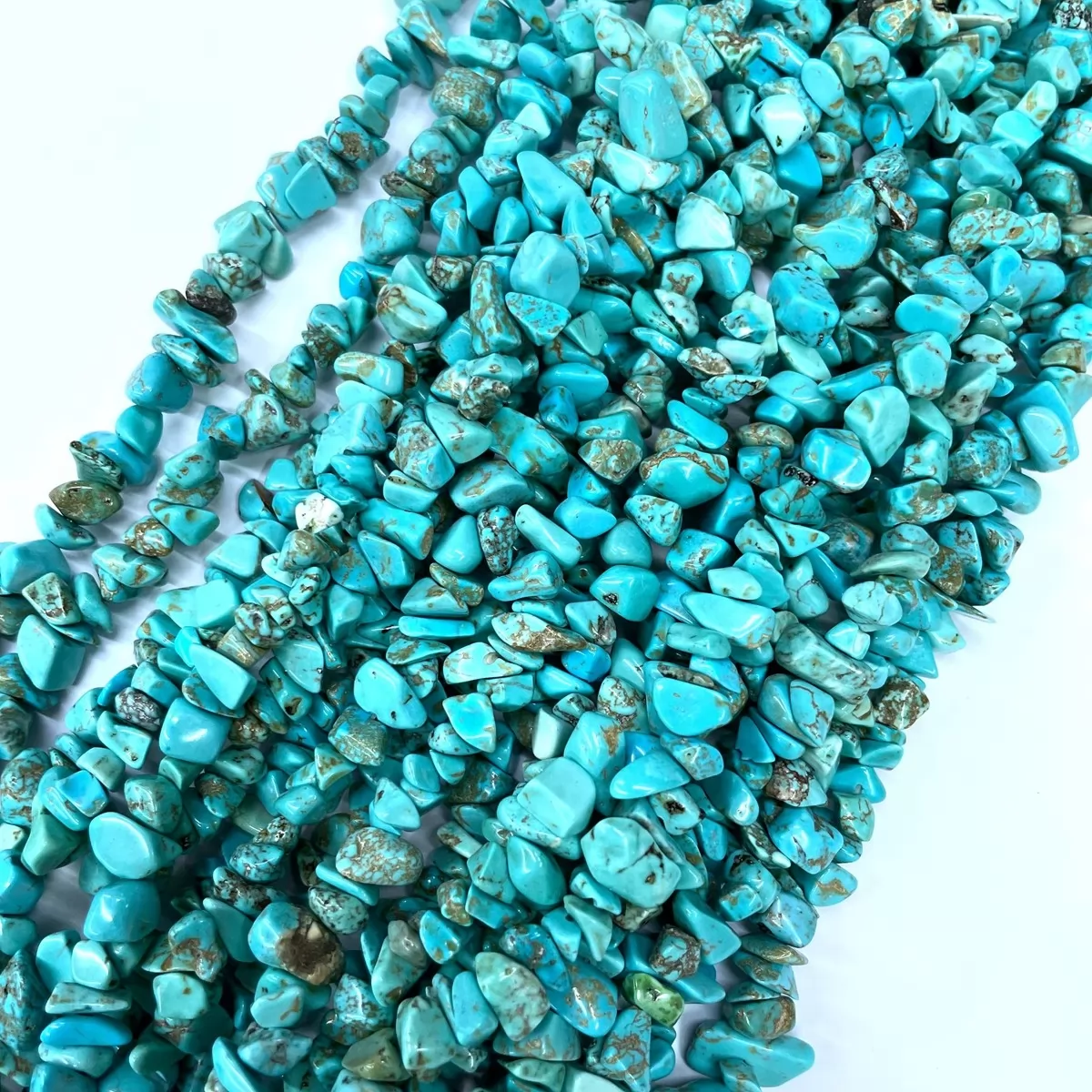 Synthetic Blue Turquoise #2, 32'' Chips, Approx 5-8mm