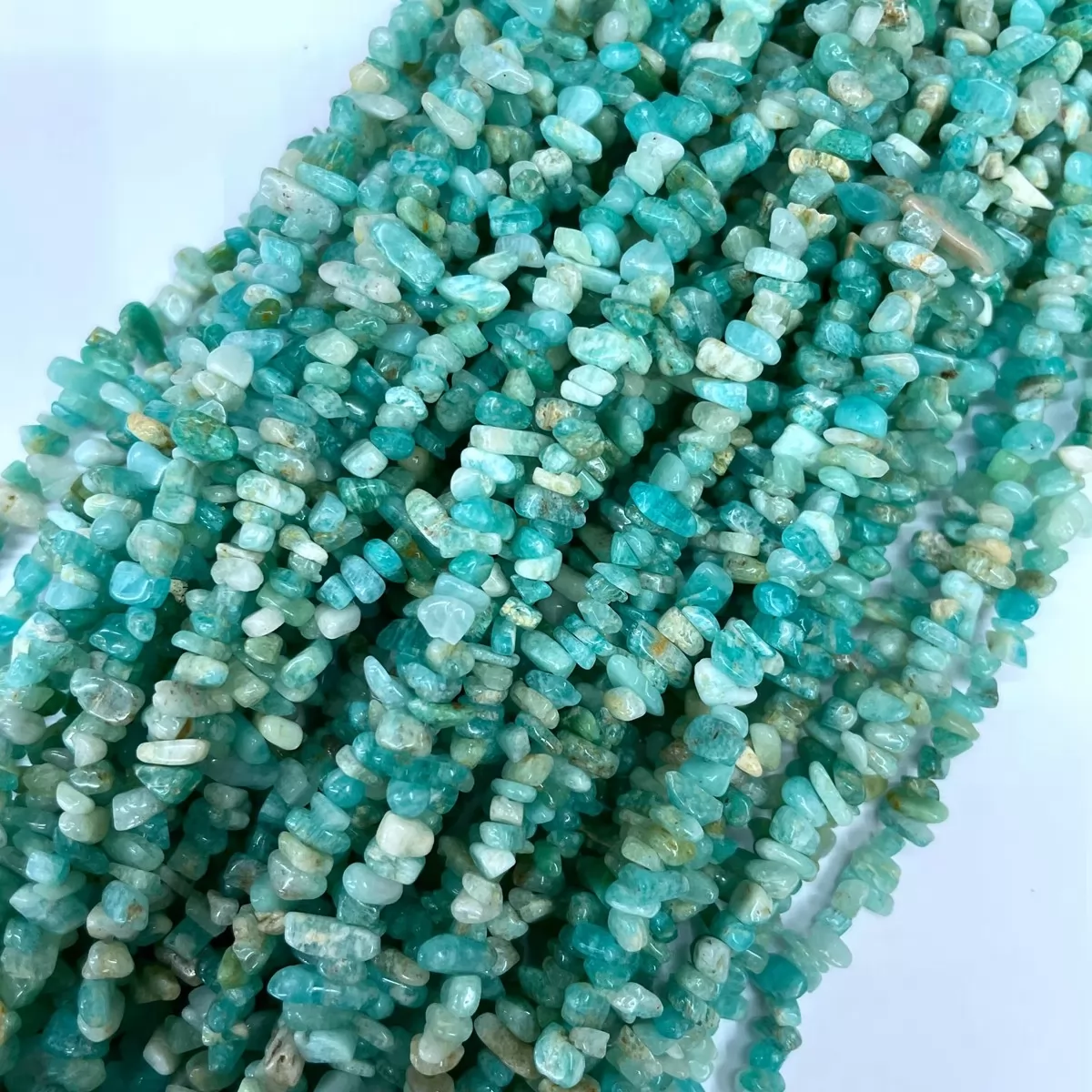 African Amazonite, 32'' Chips, Approx 3-5mm