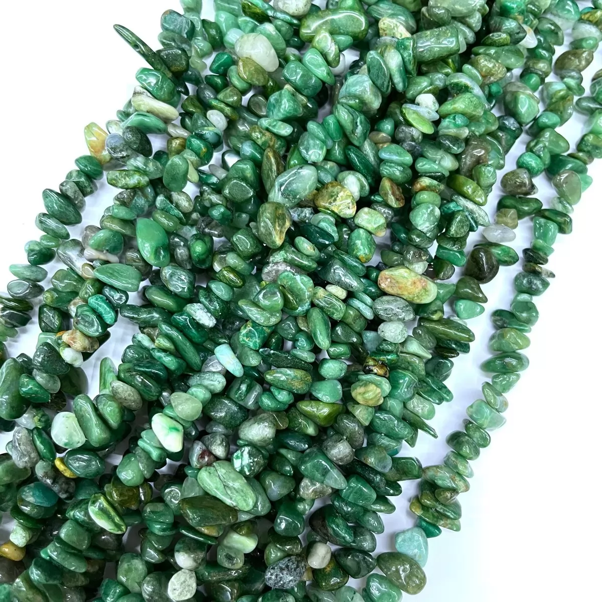 African Jade, 32'' Chips, Approx 5-8mm