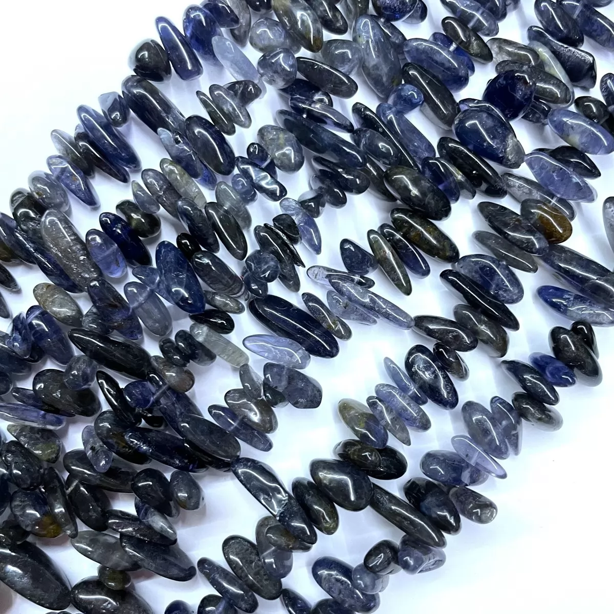 Iolite, Long Chips, Approx 6x18mm, Approx 380mm