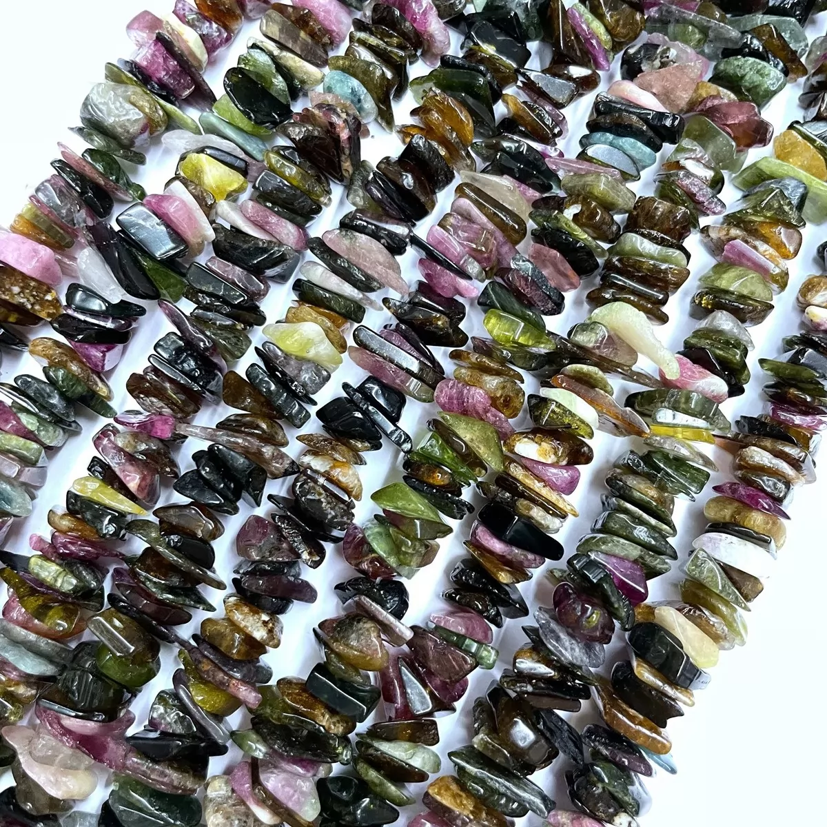 Multicolor Tourmaline,  Chunky Chips, Approx 8-15mm Approx 380mm