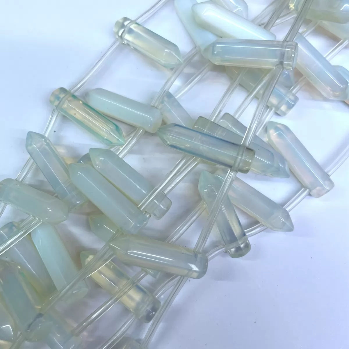 Opalite, Top Side Drilled Point, Approx 8x31mm, 12 Pcs Per Strand