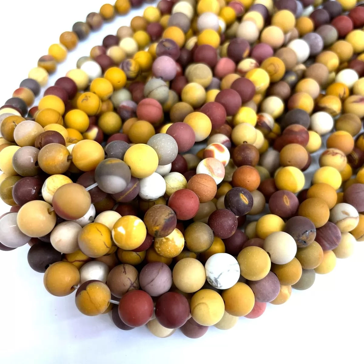 Mookaite , Matte Round, Approx 4mm-12mm, Approx 380mm