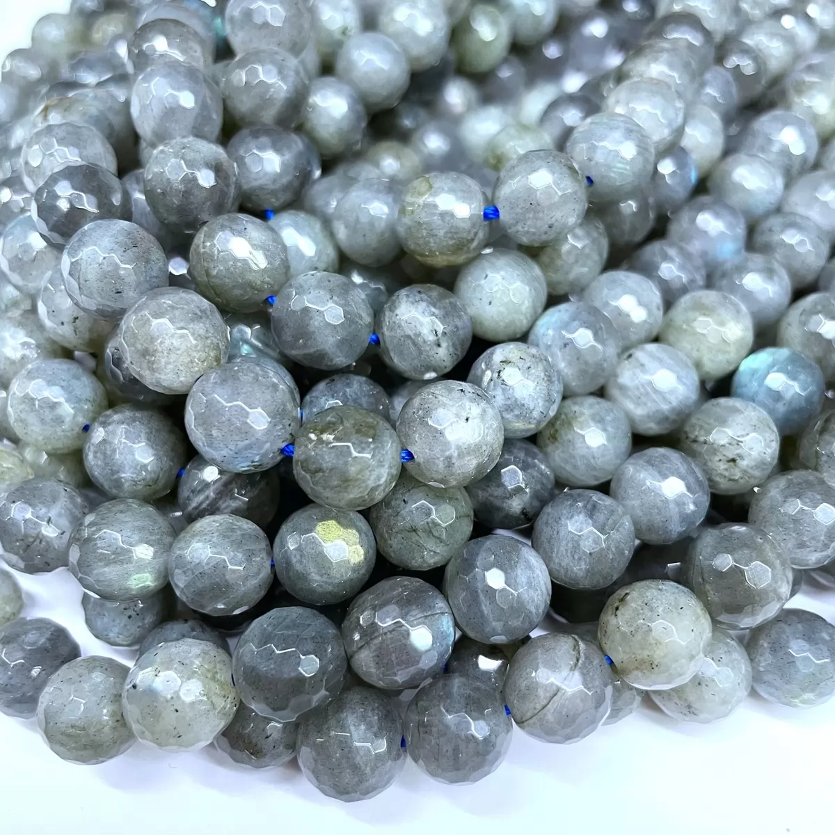 Labradorite, Faceted Round, Approx 4mm-12mm, Approx 380mm