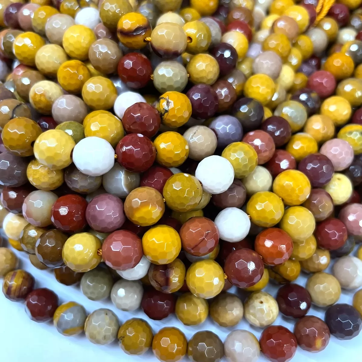 Mookaite, Faceted Round, Approx 4mm-12mm, Approx 380mm
