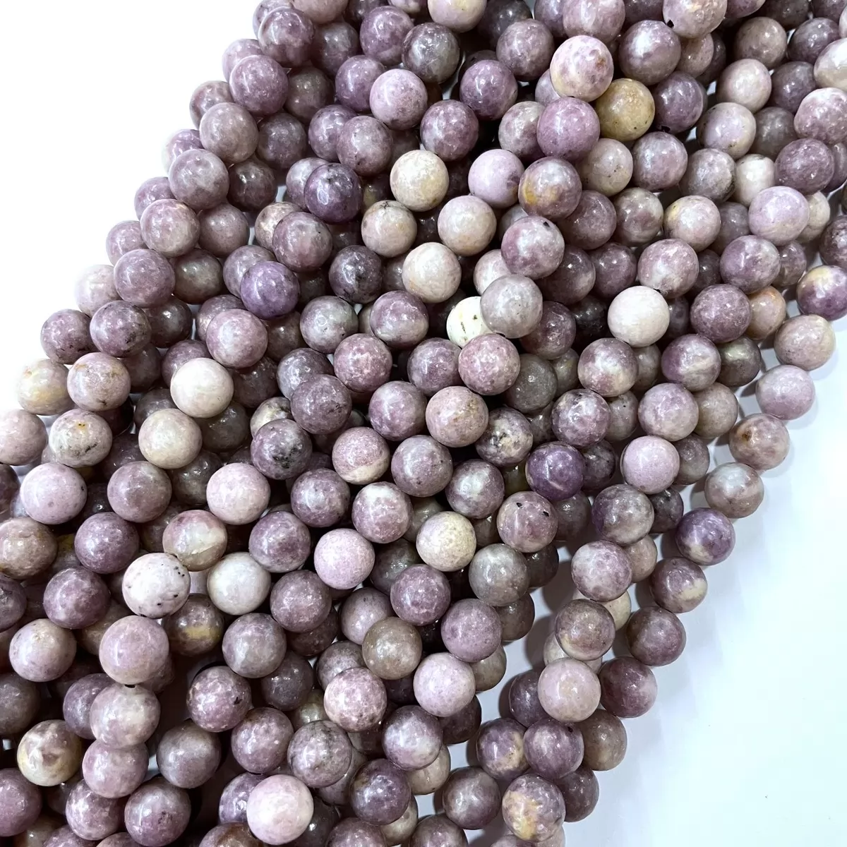 Lepidolite Lilac, Plain Round, Approx 4mm-12mm, Approx 380mm