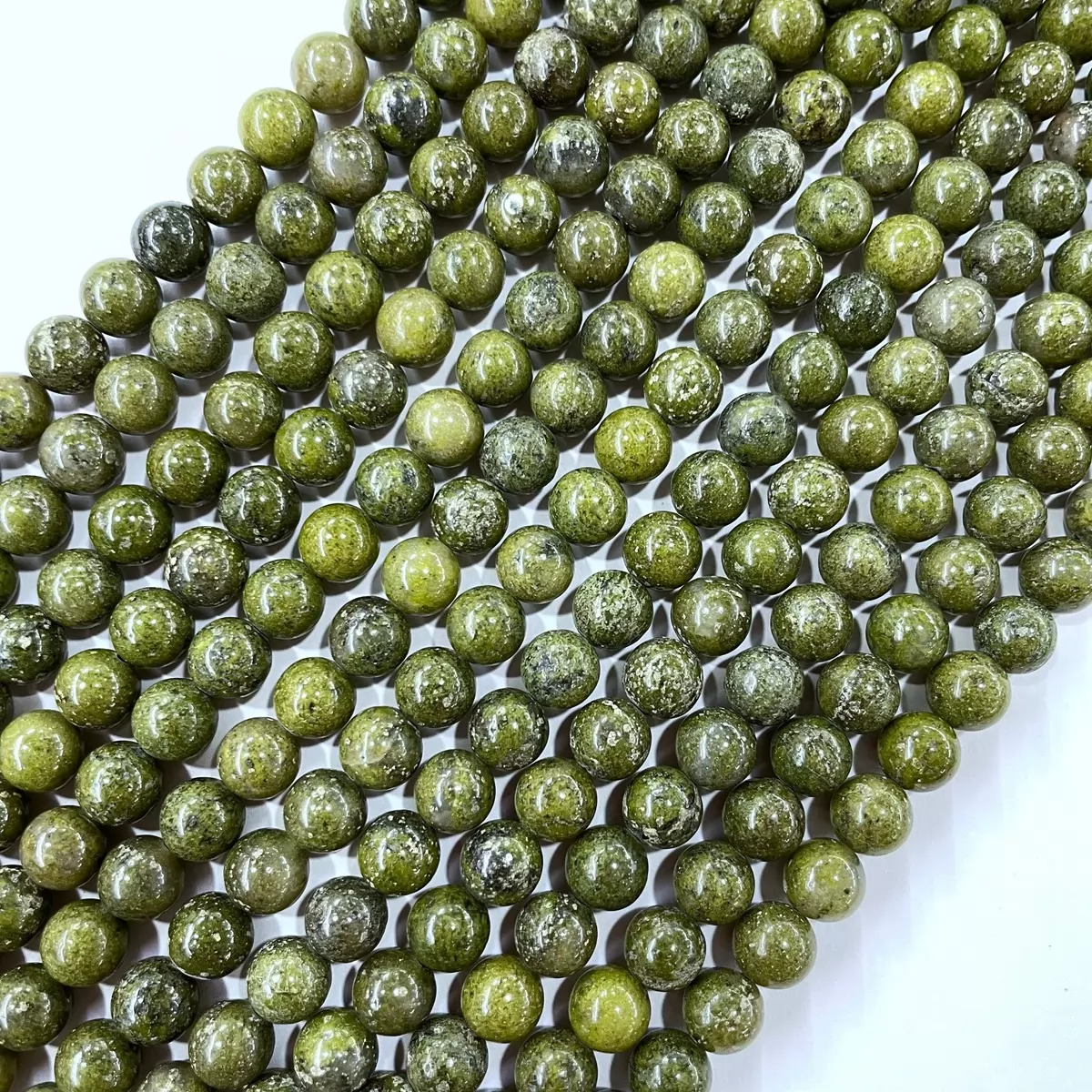 Epidote, Plain Round, Approx 4mm-12mm, Approx 380mm