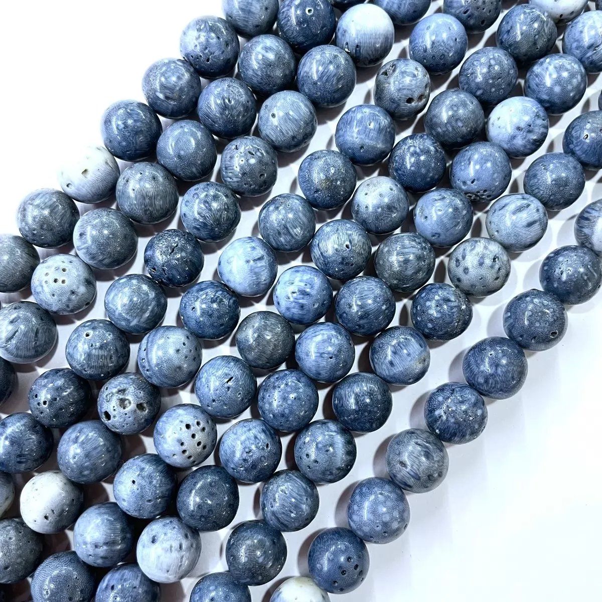 Blue Coral, Plain Round, Approx 4mm-12mm, Approx 380mm