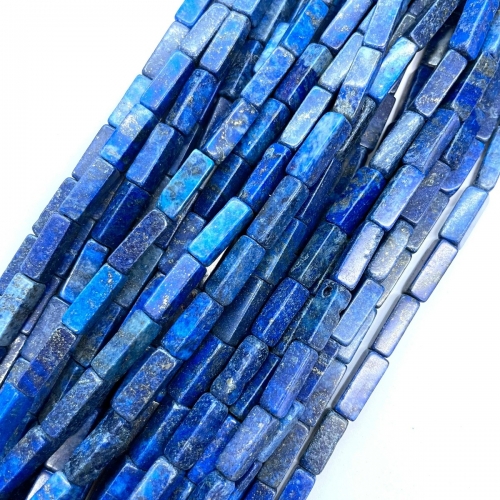 Lapis, Rectangle Tube, Approx 4x13mm, Approx 380mm