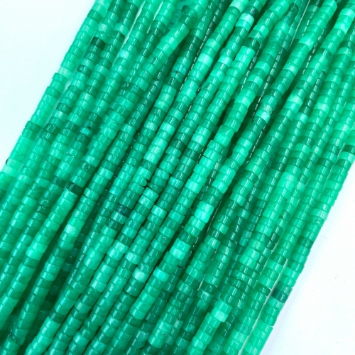 Green Jade, Disc, Approx 2x4mm, Approx 380mm