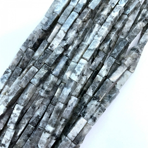 Larvikite, Rectangle Tube, Approx 4x13mm, Approx 380mm