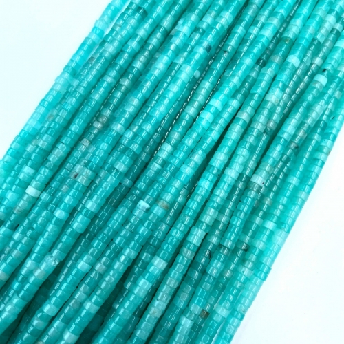 Amazonite Color Jade, Disc, Approx 2x4mm, Approx 380mm