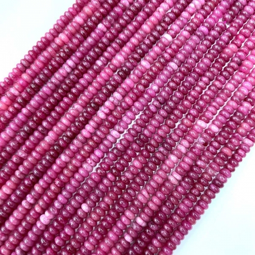 Purple Dyed Jade, Rondelle, Approx 2x4mm, Approx 380mm