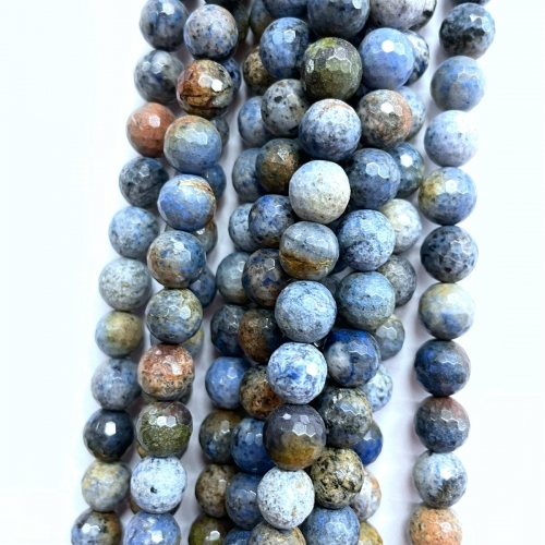 Dumortierite, Faceted Round, 4mm-12mm, Approx 380mm