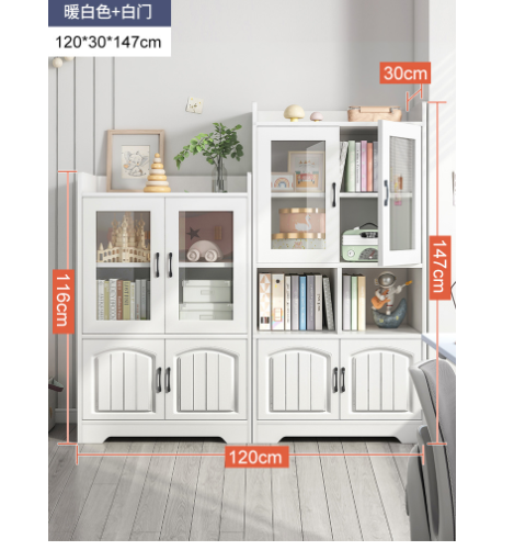 ZTJAN 012 + 013  / 77 / 【全玻璃款】暖白色- 60×147cm +60× 116 cm
