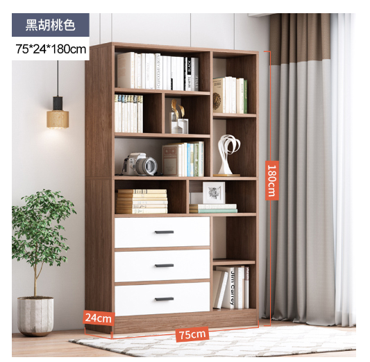 ZTSEP004 / 25 /  【优质刨花板】75cm-100cm黑胡桃色