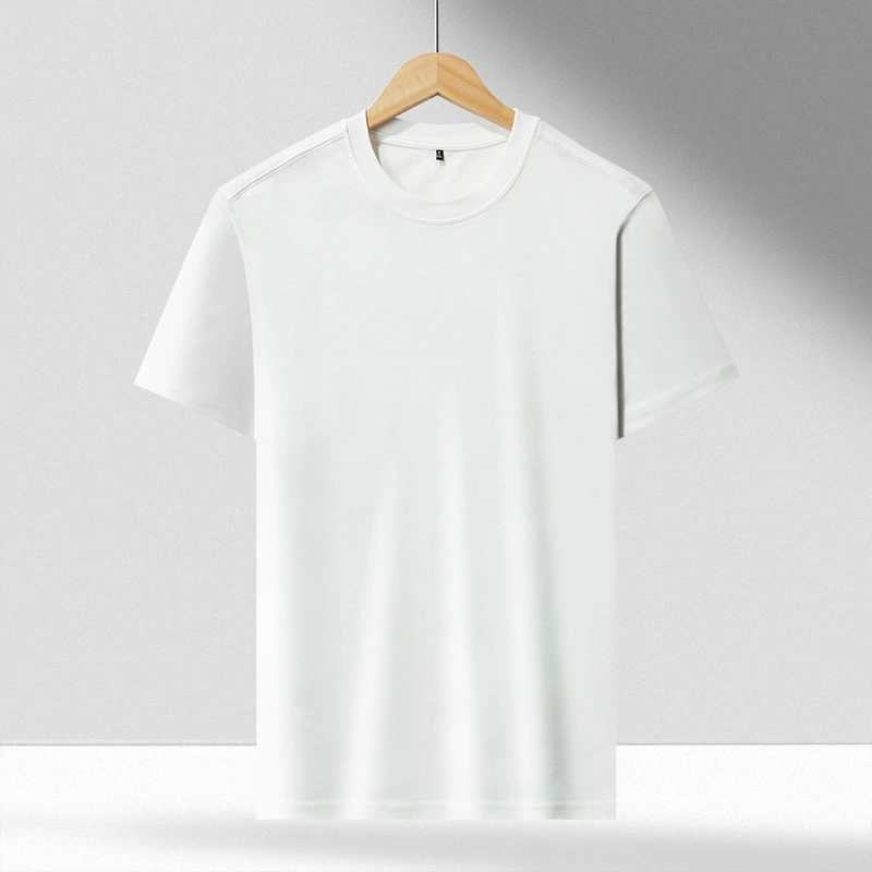50 Combed Yarn double-sided silky cotton round neck T-shirt short-sleeved T-shirt  064/202205