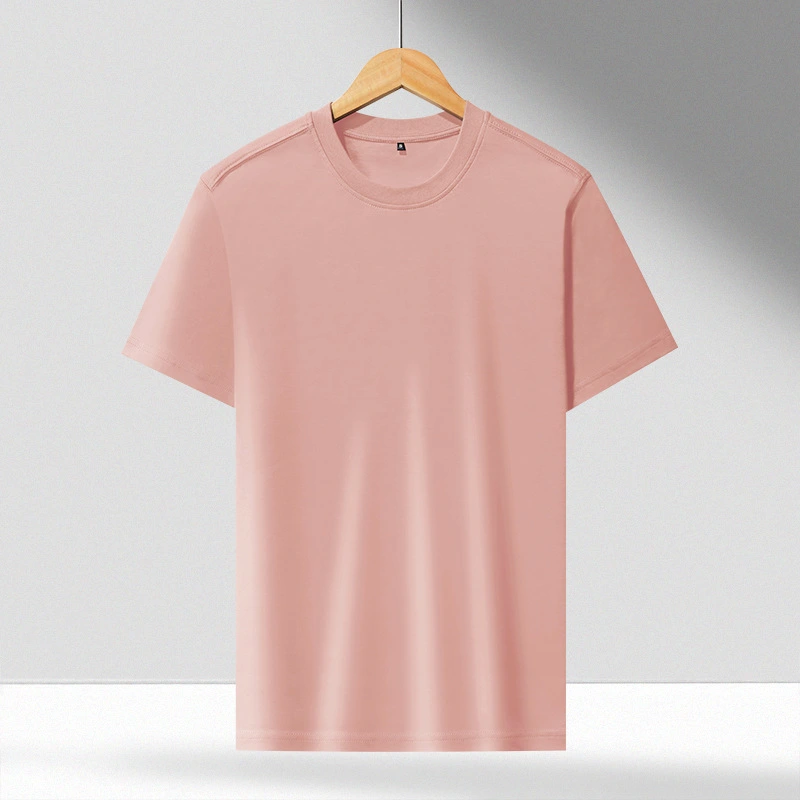 50 Combed Yarn double-sided silky cotton round neck T-shirt short-sleeved T-shirt  064/202205