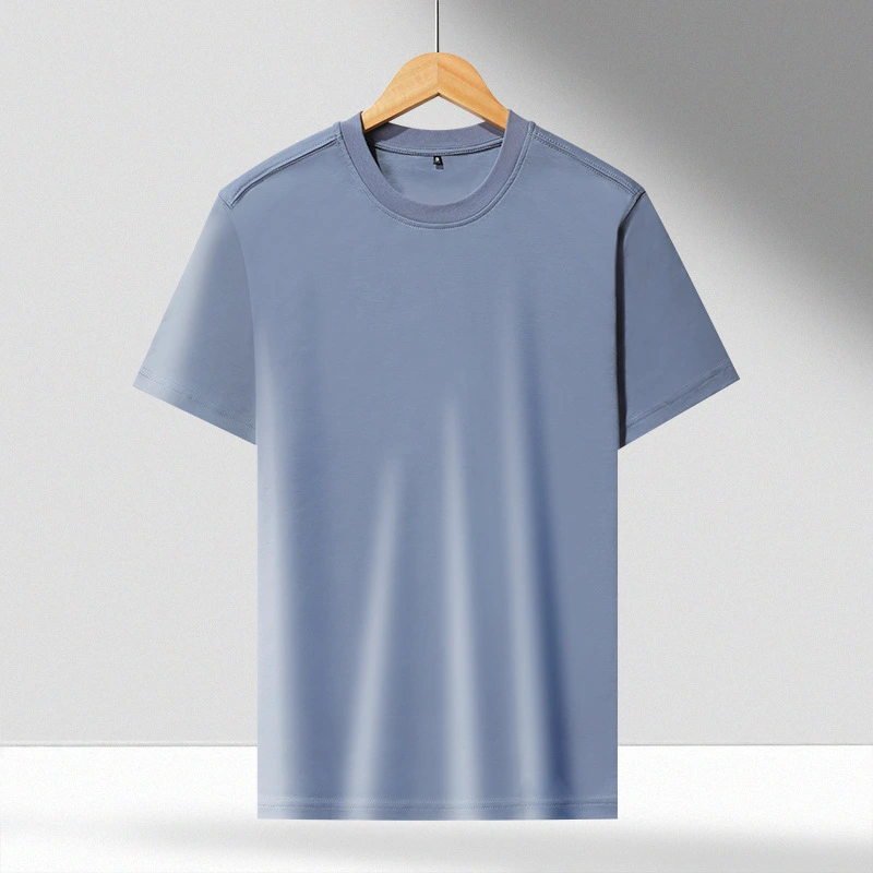 50 Combed Yarn double-sided silky cotton round neck T-shirt short-sleeved T-shirt  064/202205