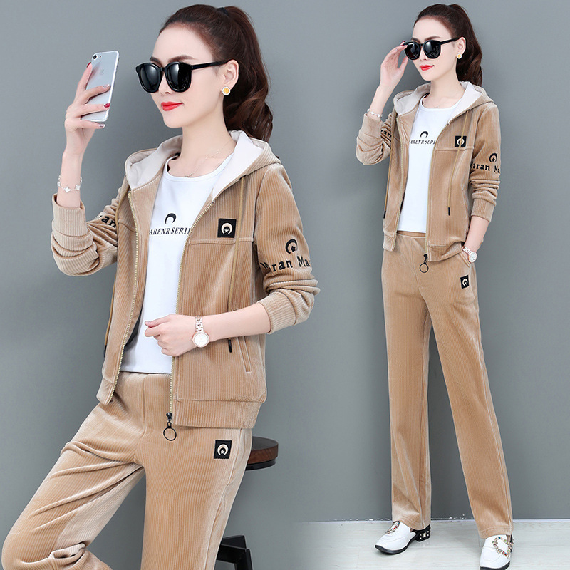 Sports suit women's spring and autumn casual wear three-piece suit 070 /  S3133002