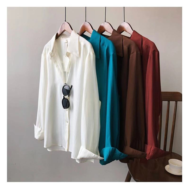 Tiansi Shirt Women's Spring New Fashion Westernization Leisure Long Sleeve Shirt Fashion 9073/071