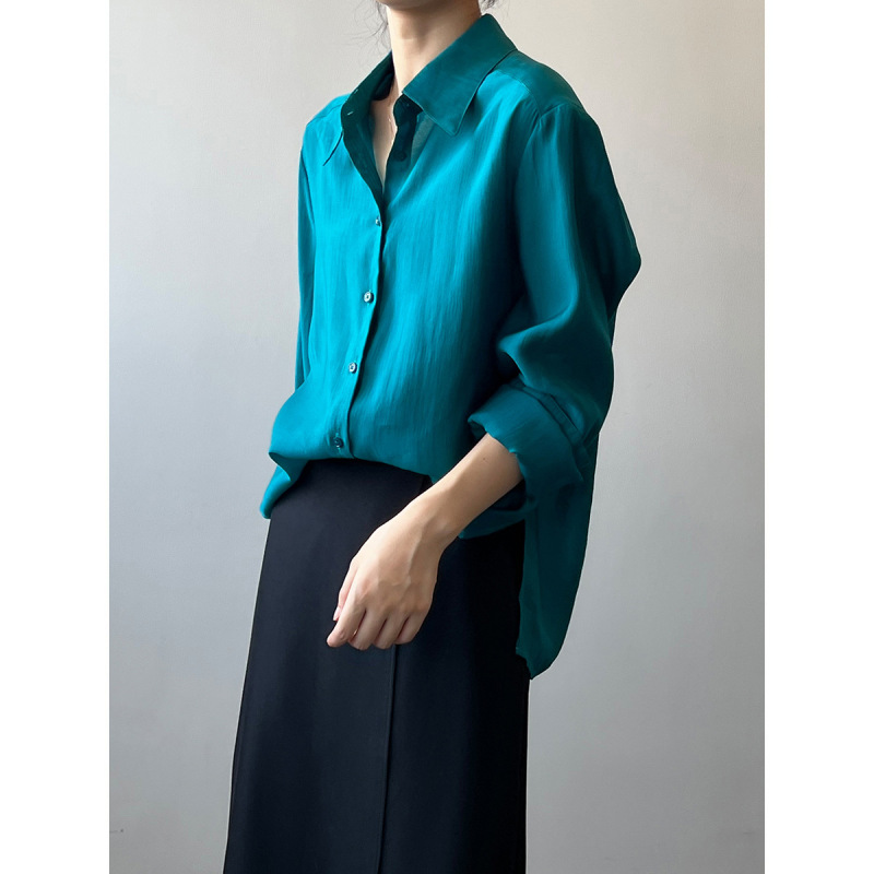 Tiansi Shirt Women's Spring New Fashion Westernization Leisure Long Sleeve Shirt Fashion 9073/071