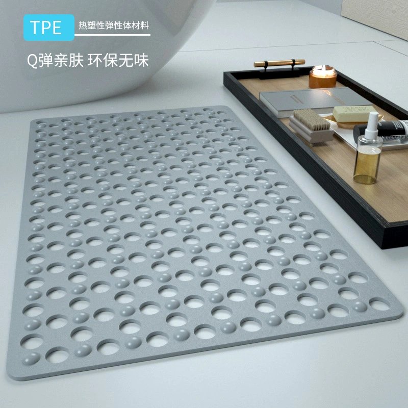Silicone massage non-slip pad Bathroom suction cup foot pad Shower room PVC floor pad Bathroom big foot pad