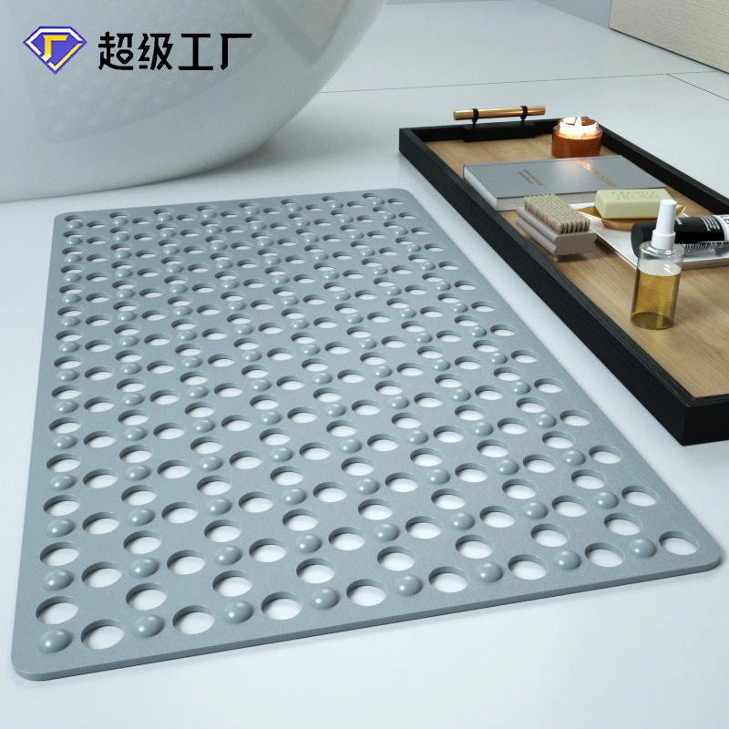 Silicone massage non-slip pad Bathroom suction cup foot pad Shower room PVC floor pad Bathroom big foot pad