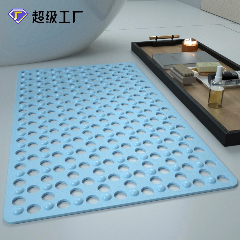Silicone massage non-slip pad Bathroom suction cup foot pad Shower room PVC floor pad Bathroom big foot pad