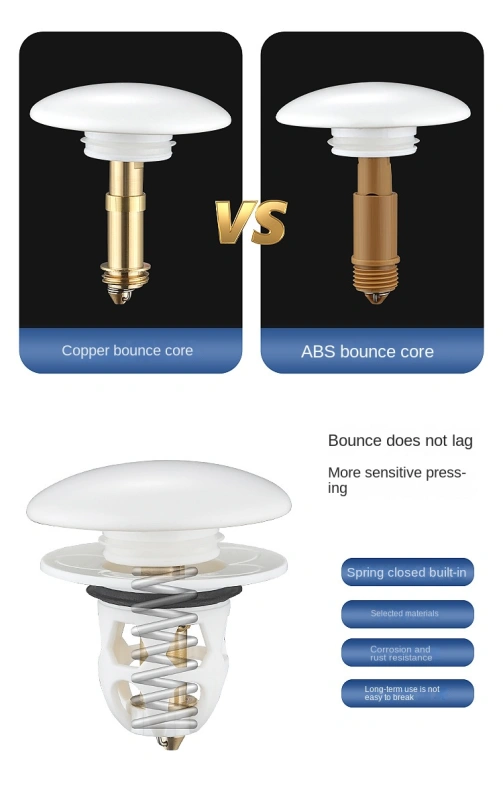Ceramic water plug press type copper core 075
