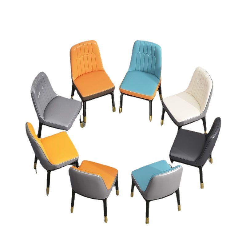 Dining table chairs, modern light luxury stools, simple Nordic style household chairs, dining room chairs, desk chairs with backrest   no. 10901