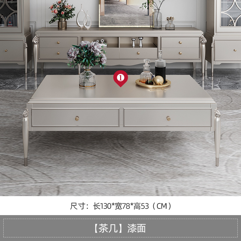 american style coffee table tv cabinet set  110-12